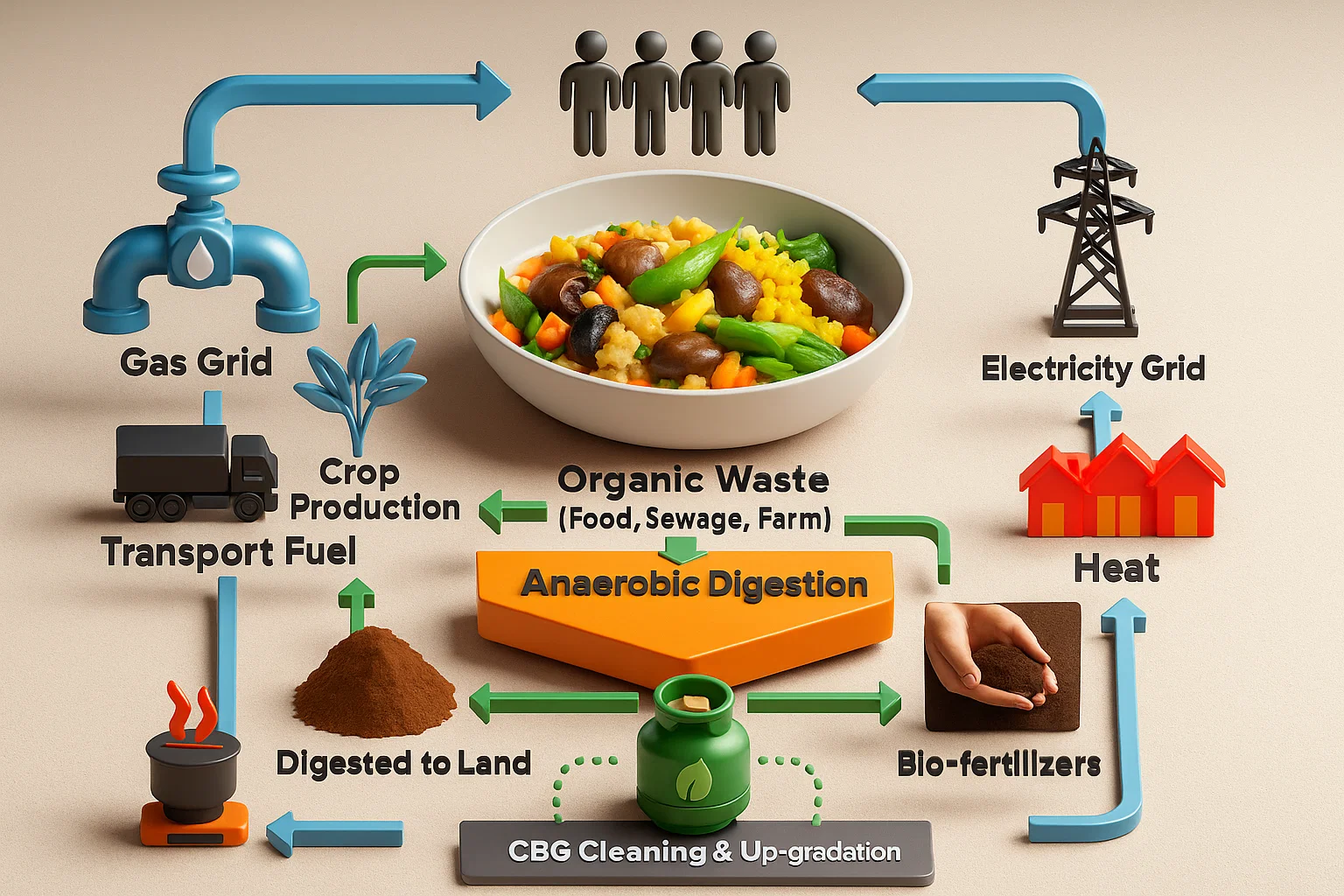CBG production process diagram